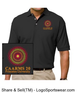 CAARMS 20 Black Polo Shirt Design Zoom